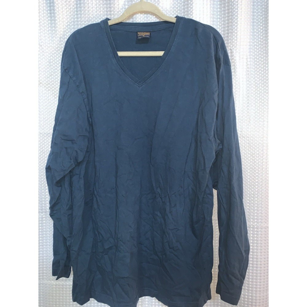 Woolrich Mens Medium Peacock Blue Long Sleeve‎ T-shirt